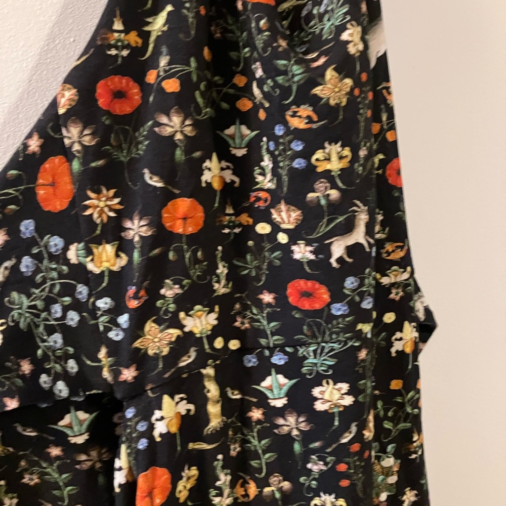 Samantha Pleet Illuminated Stardust Dress -halter with flower pattern